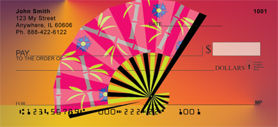 Colorful Asian Symbols Personal Checks