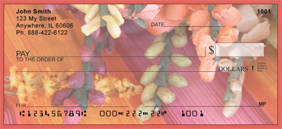 Paper Flowers Personal Checks