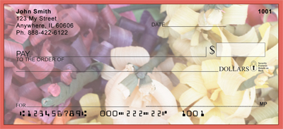Paper Flowers Personal Checks