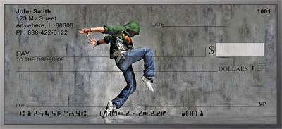 Grunge In Action Personal Checks