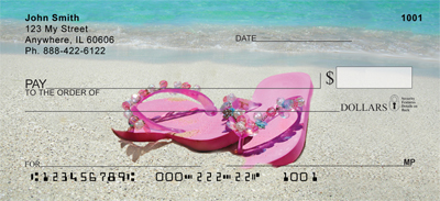 Beach Flip Flops Personal Checks