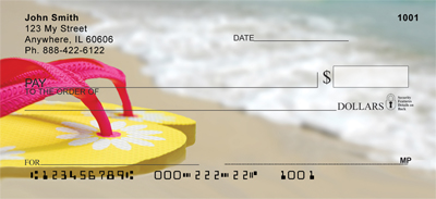 Beach Flip Flops Personal Checks