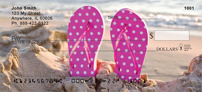 Beach Flip Flops Personal Checks