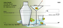 The Designer Martini Personal Checks