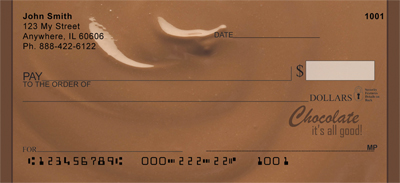 Chocolate, It's All Good Personal Checks