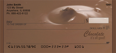 Chocolate, It's All Good Personal Checks