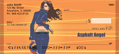 Asphalt Angel Personal Checks