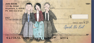 Hear No Evil Personal Checks