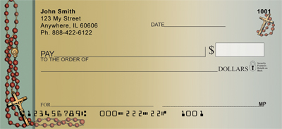 Let Us Pray Personal Checks
