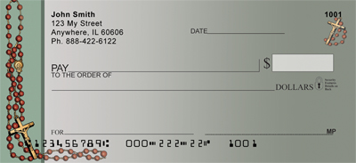 Let Us Pray Personal Checks