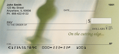 On The Cutting Edge Personal Checks