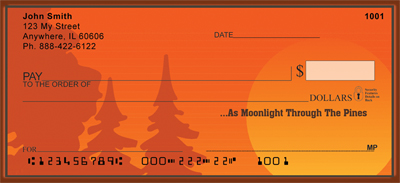 As Moonlight Through The Pines Personal Checks