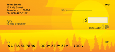 Golden Sun Daze Personal Checks