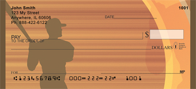 Baseball Sunrise Personal Checks