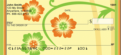 Warm Spring Florals Personal Checks
