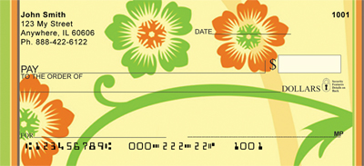 Warm Spring Florals Personal Checks