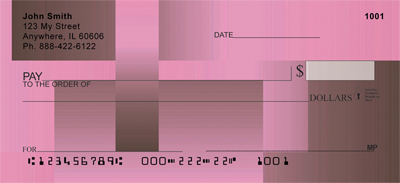 Peppermint Chocolate Bars Personal Checks