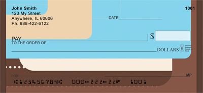 Abstracts In Brown Personal Checks