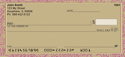 Vintage Lace Personal Checks