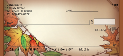 Fall Leaf Roundup Personal Checks