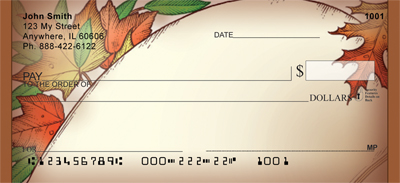 Fall Leaf Roundup Personal Checks