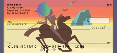 Horses On The High Plains Personal Checks