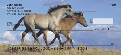 Wild Spanish Mustang Personal Checks