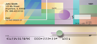 High Tech In Technicolor Personal Checks