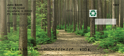 Recycle Save Trees Personal Checks