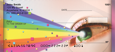 Rainbow Eyes Personal Checks