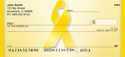 Yellow Ribbons Of Support Personal Checks
