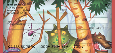 Creepy Jungle Buddies Personal Checks