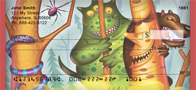 Creepy Jungle Buddies Personal Checks