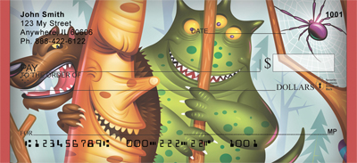 Creepy Jungle Buddies Personal Checks