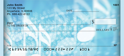 Music Note Blues Personal Checks