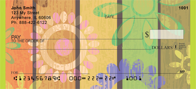 Shabby Chic Flower Power Personal Checks