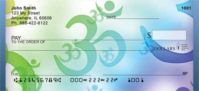 Sacred Aum Symbol Personal Checks