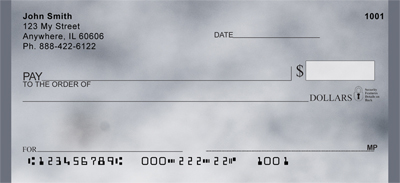Classic In Gray Personal Checks