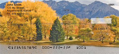 Fall In The Mountains Personal Checks