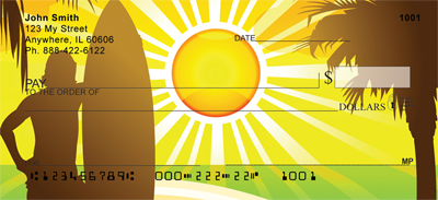 Bronze Surfer Personal Checks