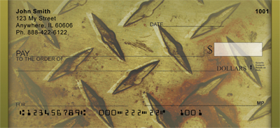 Go Green With Diamond Plate Personal Checks