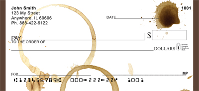 Coffee Stains Personal Checks