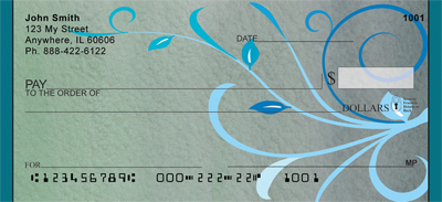 Filigrees In Color Personal Checks