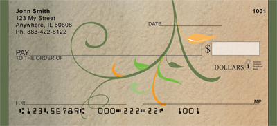 Filigrees In Color Personal Checks