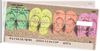 Flip Flops Side Tear Personal Checks