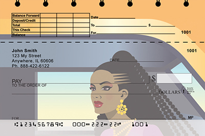 Black is Beautiful Top Stub Personal Checks