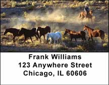 Wild Horse Roundup Address Labels