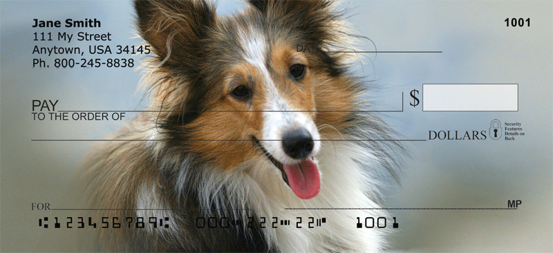 Shetland Sheep Dog Personal Checks