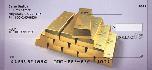 Gold Bars Personal Checks