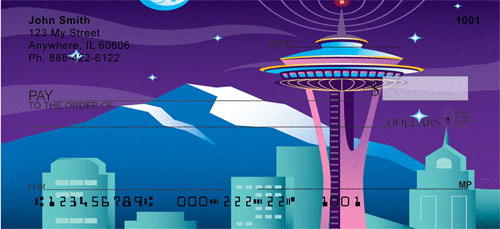 Seattle Skyline Personal Checks